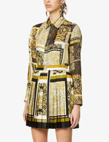 Thumbnail for your product : Versace Baroque patchwork-print silk shirt