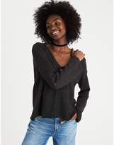 Thumbnail for your product : American Eagle Aeo AEO Slouchy Destroyed Sweater