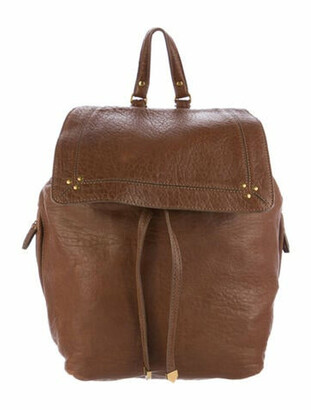 Jerome Dreyfuss Florent Leather Backpack Brown - ShopStyle