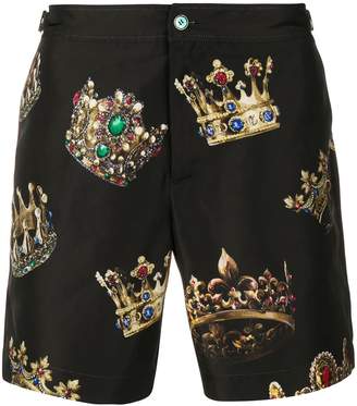 Dolce & Gabbana printed swim shorts