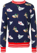 Thumbnail for your product : MSGM sneakers print sweatshirt