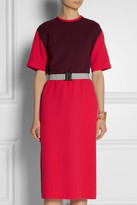 Thumbnail for your product : Victoria Beckham Victoria, Color-block wool-crepe dress