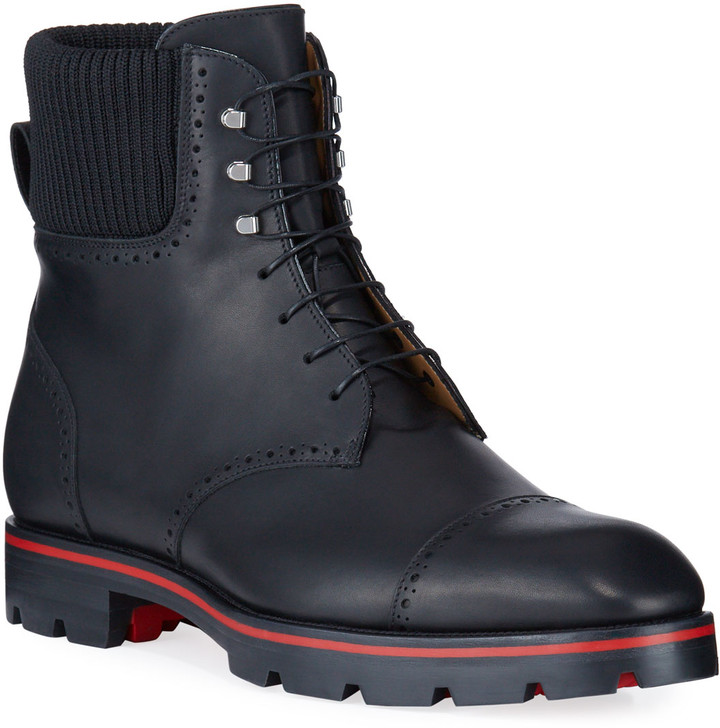 red bottom boots for men
