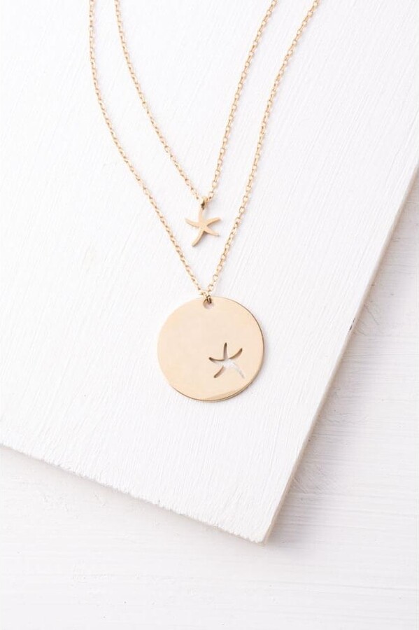 Starfish Project Community Gold Starfish Pendant Necklace Set