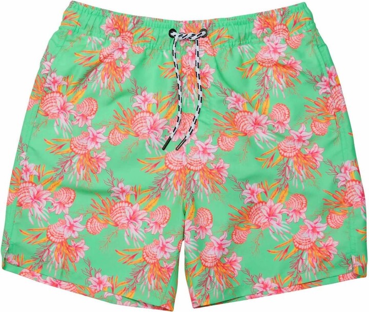 Snapper Rock Mens' Sustainable Swim Shorts In Coastal Shells