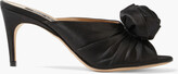 Thumbnail for your product : Sergio Rossi Embellished Pleated Satin Mules