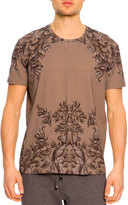 Thumbnail for your product : Dolce & Gabbana Short-Sleeve Baroque-Print Tee, Brown