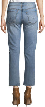 Hudson Nico Mid-Rise Cigarette Jeans w/ Side Stripes