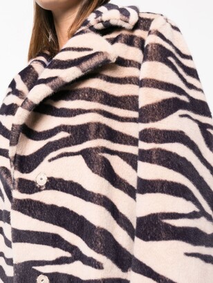Stand Studio Winnie zebra-print coat