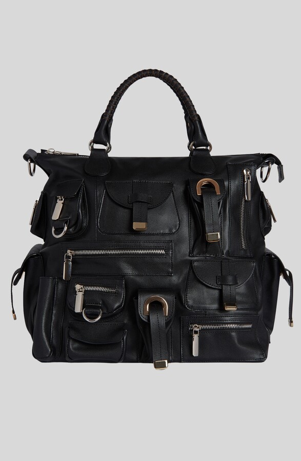 Cynthia Rowley Leather Cargo Pocket Bag