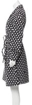 Thumbnail for your product : Rochas Open Front Polka-Dot Coat