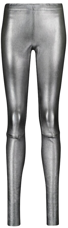 Metallic Leather Leggings | Shop the world's largest collection of fashion  | ShopStyle