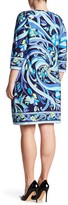 Thumbnail for your product : London Times Pucci Flower Scroll Shift Dress (Plus)