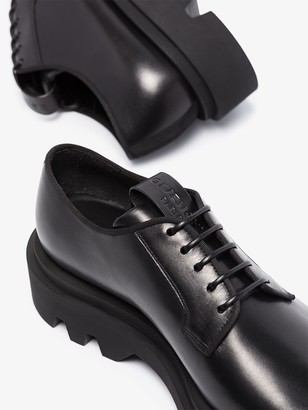 Givenchy Black Leather Derby Shoes