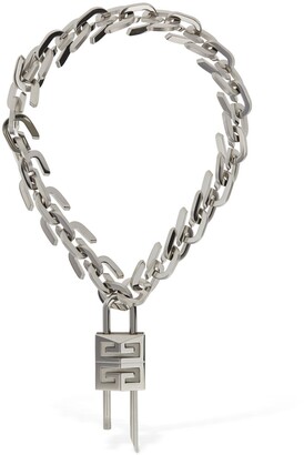 Givenchy G Link Lock Logo Short Necklace - ShopStyle