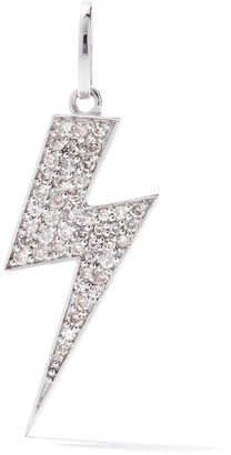 As 29 18kt white gold pave diamond long Flash pendant