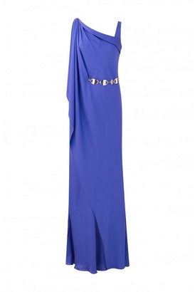 Amanda Wakeley Brinkley Ultraviolet Asymmetric Gown