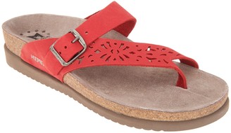 red mephisto sandals