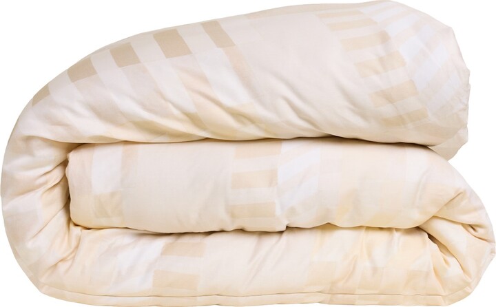 Joro Neutrals / White Geo Printed Super King Duvet Cover