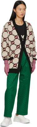 Gucci Reversible Beige Wool Mix Cardigan