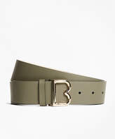 Thumbnail for your product : Brooks Brothers 11⁄2" Wide Leather "B" Buckle Belt