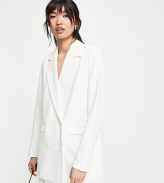Y.A.S exclusive Bridal tailored blazer co-ord in white