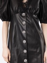 Thumbnail for your product : BAPY BY *A BATHING APE® Crystal-Button Faux-Leather Dress