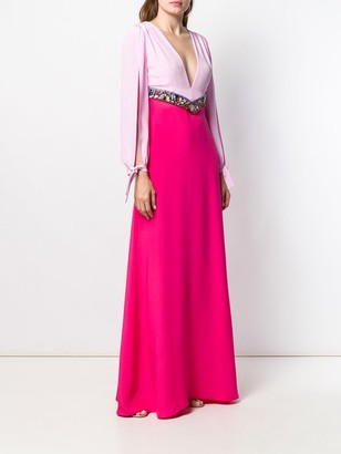 Emilio Pucci Sequin Embellished Colour Block Dress