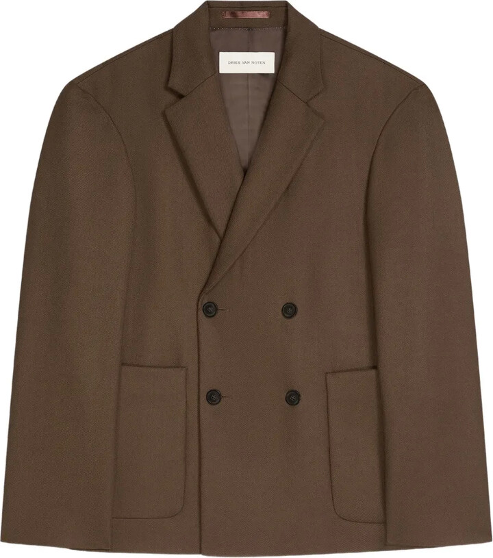 Dries Van Noten Wool Double-Breasted Blazer