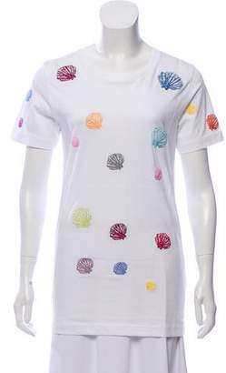 Rosie Assoulin Embroidered Crew Neck T-Shirt