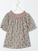 Thumbnail for your product : Bonpoint Floral-Print Smocked Top