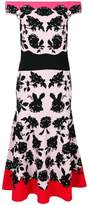 Thumbnail for your product : Alexander McQueen off-shoulder floral midi dress