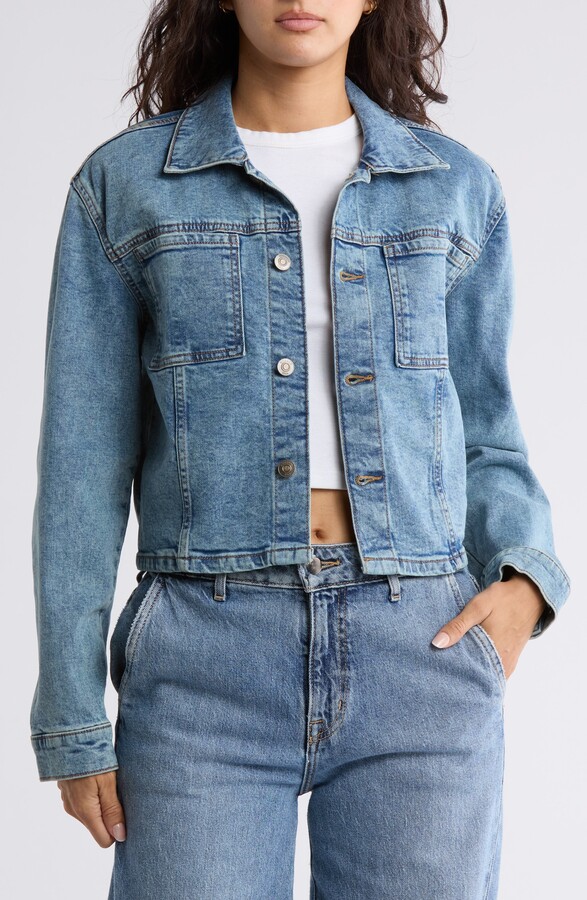 Hudson Micro Crop Denim Jacket