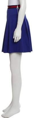 Gucci Pleated Web Trim Skirt w/ Tags Blue Pleated Web Trim Skirt w/ Tags