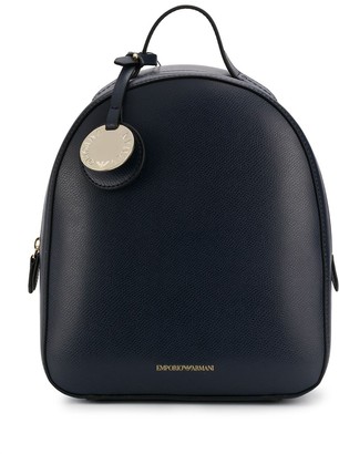 Emporio Armani Textured Faux-Leather Backpack