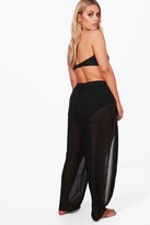 Thumbnail for your product : boohoo Plus Split Side Beach Pants