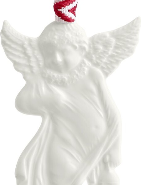 Wedgwood Christmas Ornament Cherub Ophaniel in White