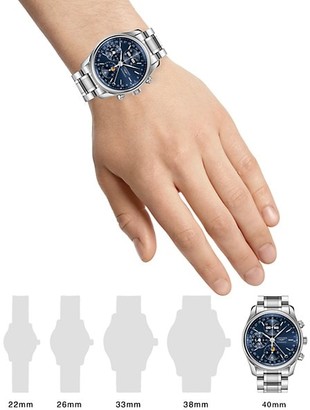 Longines Master 40MM Blue Dial Chronograph Stainless Steel Watch