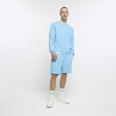 Thumbnail for your product : River Island Mens Blue Regular Fit Jersey Shorts