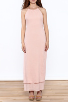Thumbnail for your product : Solemio Pink Halter Maxi Dress