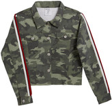 Thumbnail for your product : Flowers by Zoe Girl's Camo Jacket w/ Metallic Taping, Size S-XL