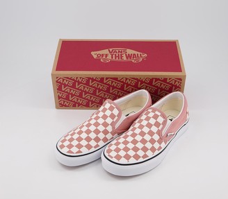 vans checkerboard rose dawn