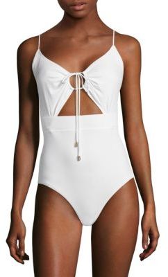 Michael Kors One-Piece Cutout Swimsuit