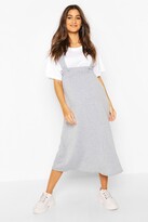 Thumbnail for your product : boohoo Maternity Pinafore Midi Skirt