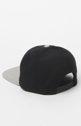 Brixton Wheeler Black & Gray Snapback Hat