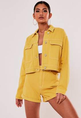 cropped mustard jacket