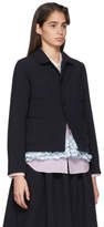 Thumbnail for your product : Comme des Garcons Girl Navy Ruffle Blazer