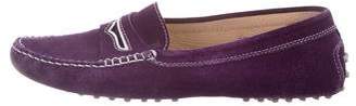 Tod's Suede Round-Toe Loafers