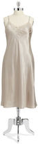 Thumbnail for your product : Jones New York Satin Gown with Lace Trim-BROWN-1X