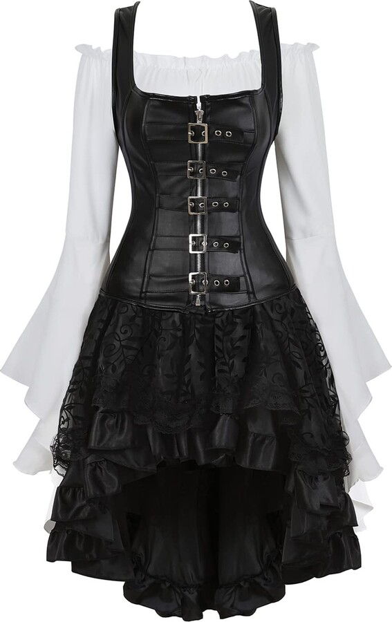 Grebrafan Retro Shapewear Corsets For Women With Straps